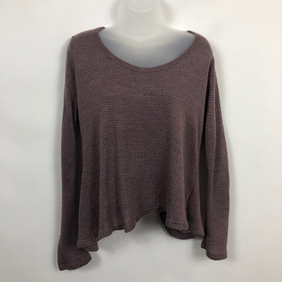 Ark & Co Sweaters - Ark & Co Open Back Long Sleeve Sweater